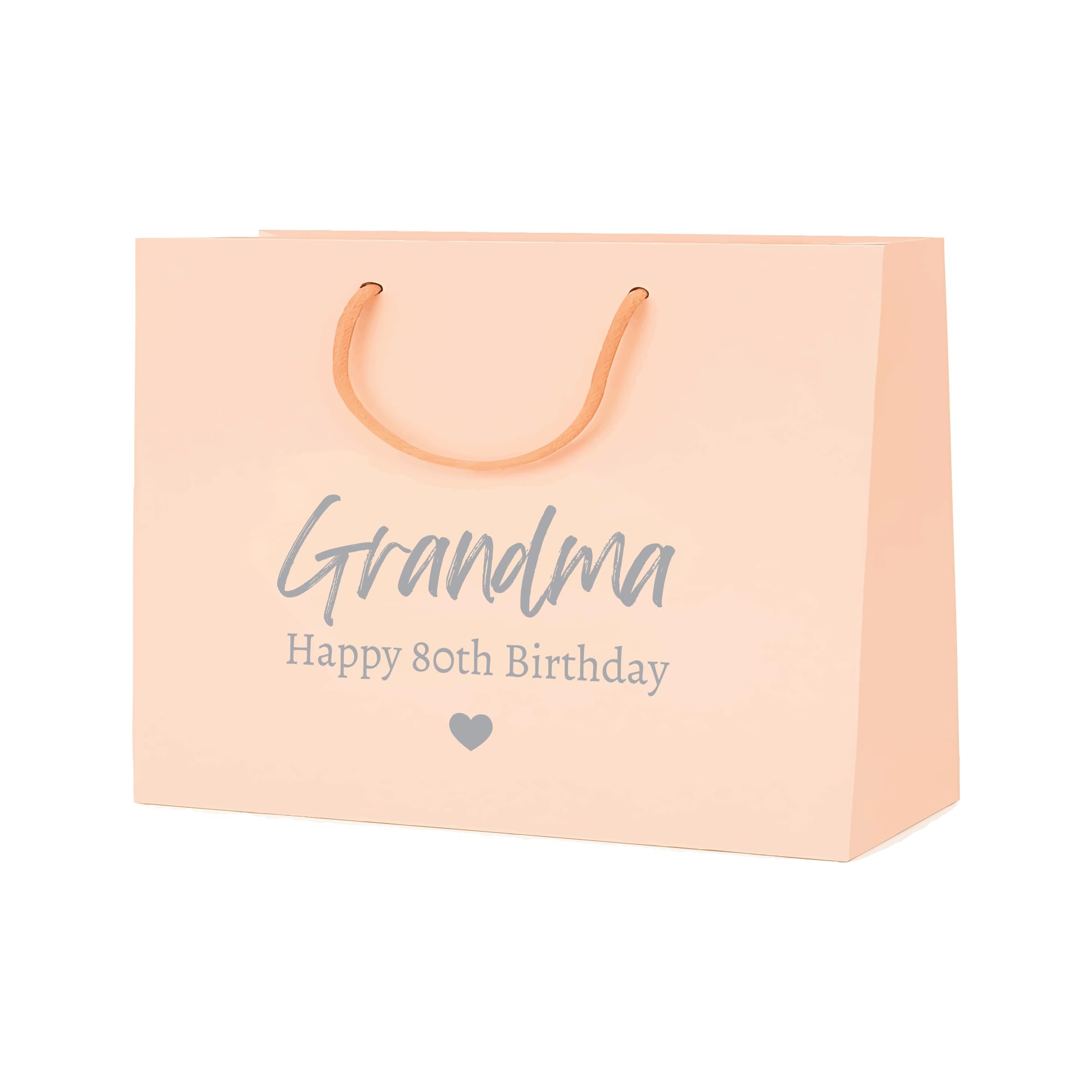 COOKIES AND KOALAS Personalised Birthday Gift Bag – Luxury Pink Foil Printed Gift Bag– Medium Wide 35×24×10 cm – Custom Gold or Silver Foil Name – Reusable Birthday Gift Packaging for Him, Her or Kids