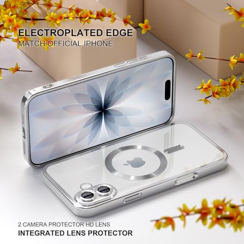 Image of Misea Magnetic for iPhone 17 Case Compatible with MagSafe Silver