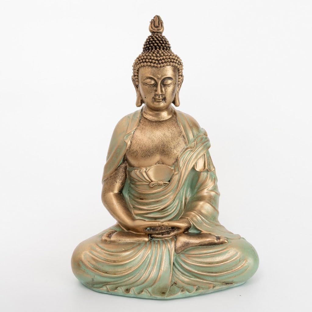 Posąg Buddy do wnętrz Biuro Domowe Budda Dekoracja Przedpokój Salon Wejście Studium Zen Rzemiosło z żywicy Rzemiosło Buddy Medytująca Statua Buddy Figurka Rzeźba