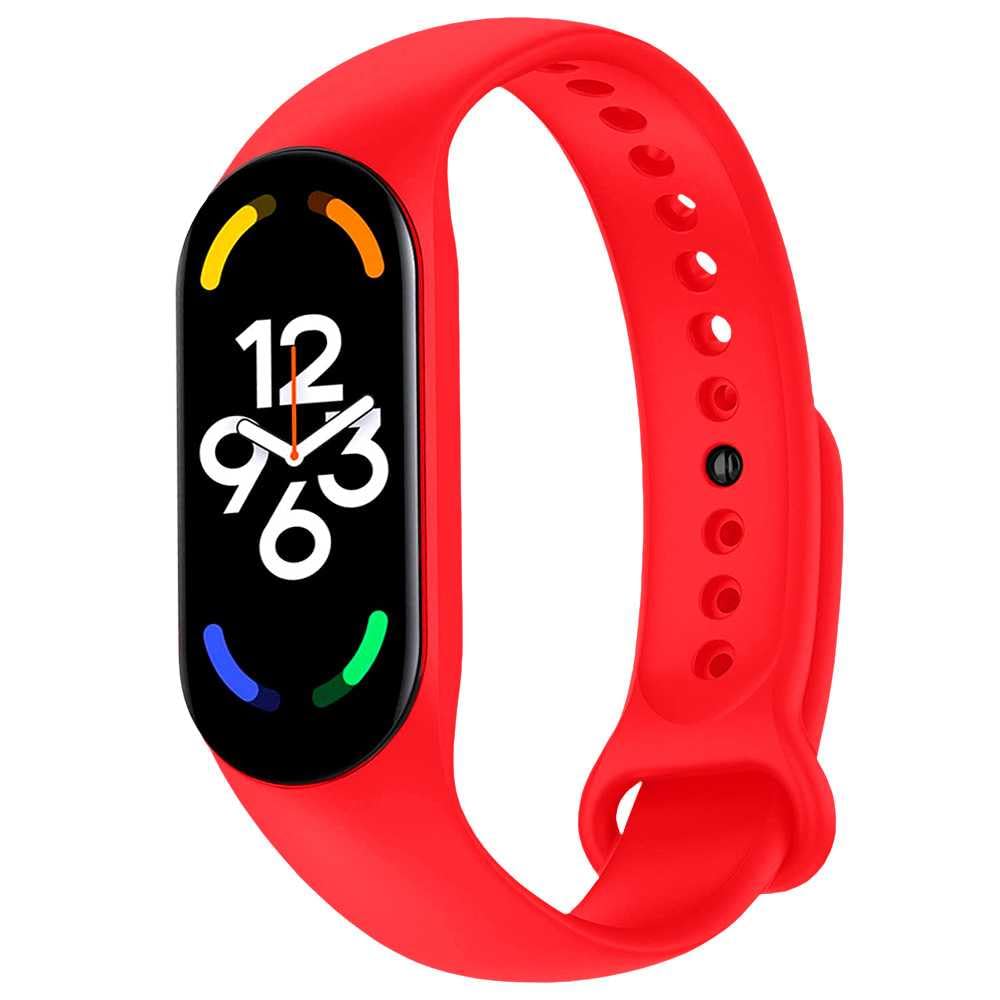 OcioDual Silicone Bracelet Strap Compatible with Xiaomi Mi Band 6 5 Amazfit Band 5 Pink Adjustable Watchband Wristband Replacement
