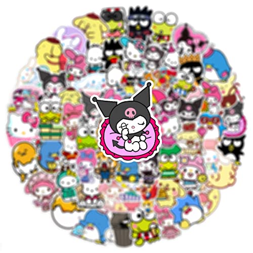 Cute Kawaii Anime Cartoon Stickers, Waterproof Vinyl Japanese Sticker, Decal For Laptop, Water Bottle, Phones, Guitars, Gifts For Kids Children Teens Girls Adults #TOP5