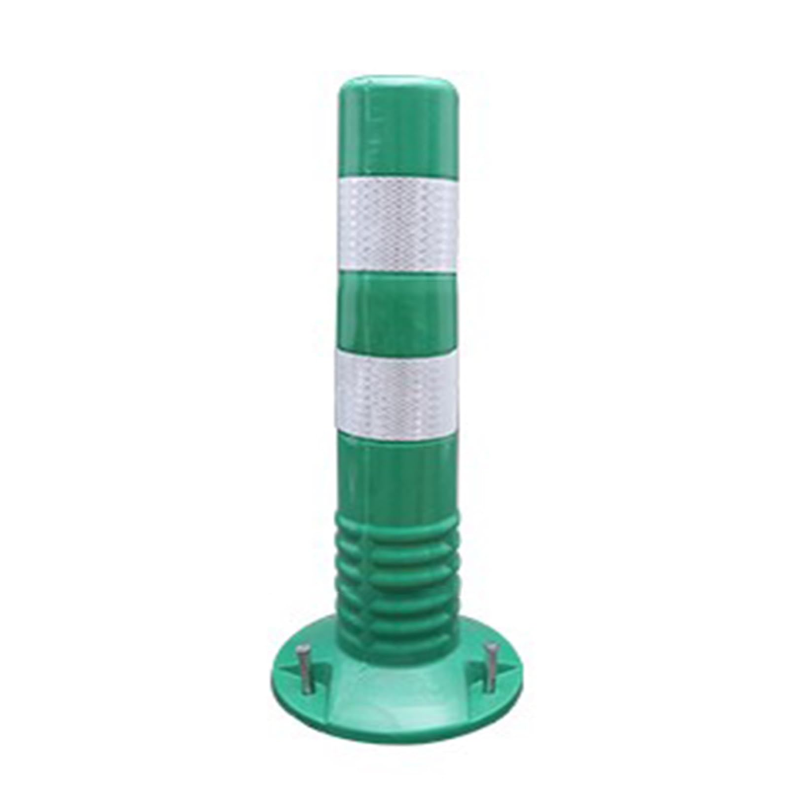 IUokLU Driveway Barrier Traffic Barricade - 18" & 30" Flexible PU Plastic Cones（Green-1 Pack/17.7in）