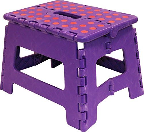 Wham Small Folding Foldable Multi Purpose Easy Storage Plastic Step Stool in Various Colours