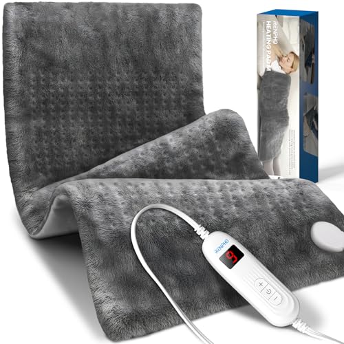 Image of RENPHO 17 inchx33 inch Heating Pad for Back, Electric Heated Pad for Neck and Shoulder, Gifts for Women Men Mom Dad, King Size Heating Pad, ETL Certified
