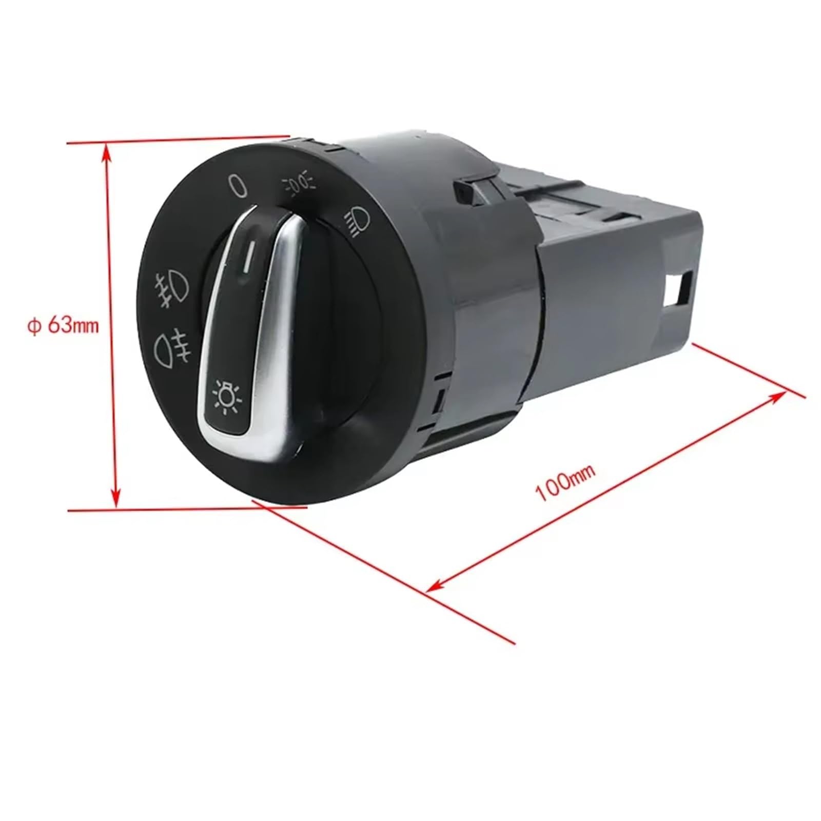Faros Upgrade Compatible Con VW Para Bora 1999 2000 2001 2002 2003 2004 2005 Para Beetle 1999 2000 2001 2002-2010 Interruptor De Faro Cromado