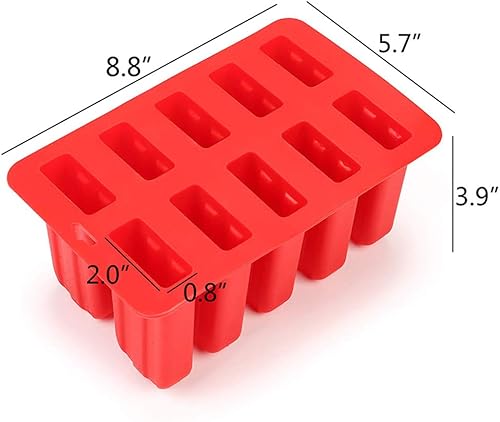 Miniatura 3 de Molde para paletas de silicona de grado alimenticio 410 cavidad hecha en casa molde para paletas de cocina sin BPA, congelado helado helado (10