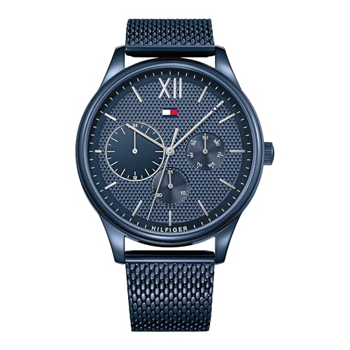 Tommy Hilfiger Reloj Multiesfera para Hombre de Cuarzo con Correa en Acero Inoxidable 1791421
