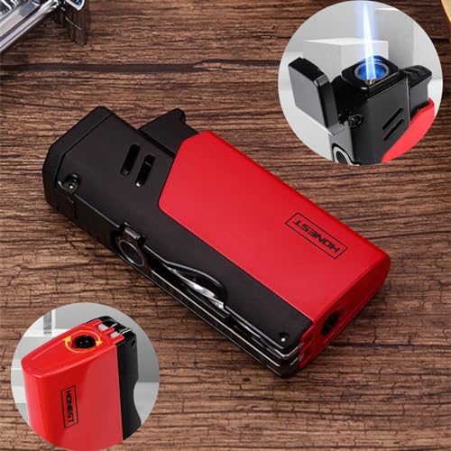 Encendedor Jet Torch recargable con llama ajustable miniatura 3