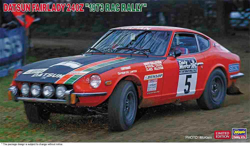 Amazon.com: Hasegawa 1:24 Datsun Fairlady 240Z - 1973 RAC Rally