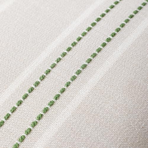 Image of Hckot Spring Throw Pillow Covers 20x20 Set of 2 Grass Green Pillow Covers Farmhouse Decorative Pillows Textured Linen Square Cushion Covers for Sofa Couch Bed Living Room Decor(Grass Green)