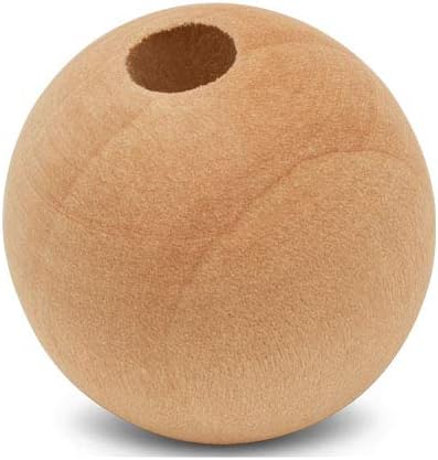 Wood Dowel Caps 1 inch Diameter with 1/4 inch Hole, Pack of 12 Unfinished Dowel Rod Caps for 1/4 inch Dowel Rods, for Crafts and DIYers, by Woodpeckers - Image 3