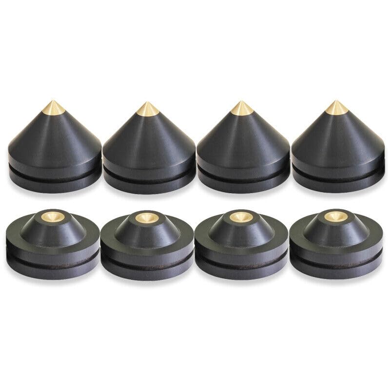 Generic 4X 33mm Wooden Speaker Spike Speaker Isolation Cone Stand Foot Base Pad #3