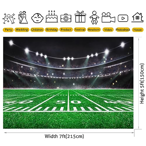 Fondo fotográfico fútbol americano 7x5 pies miniatura 2