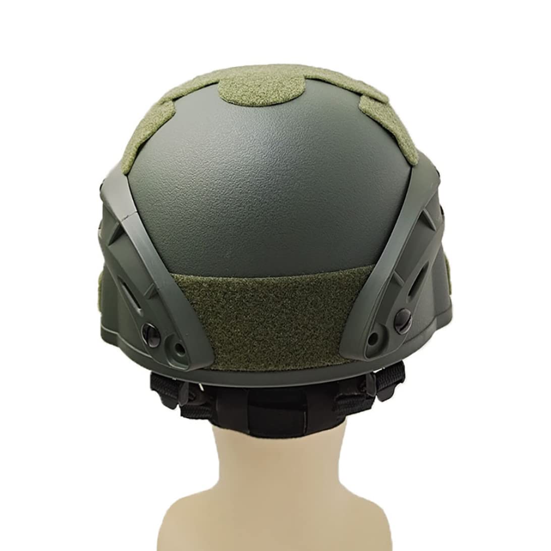 Casque tactique Airsoft Mich 2000 Style NVG Rails latéraux Vert