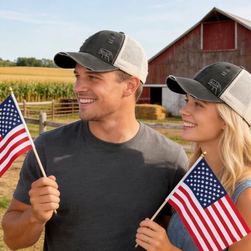 Image of Trucker Hat Distressed Baseball Cap Golf Cap Adjustable Sportswear Hat for Men Women Unisex