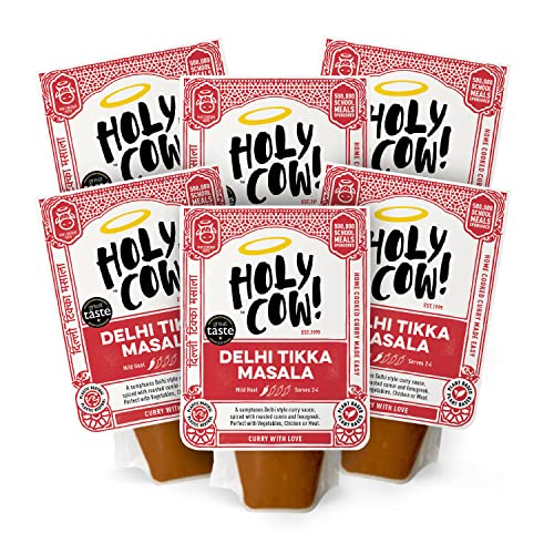 Holy Cow! Salsa de curry Tikka Masala 250 g (Pack de 6)