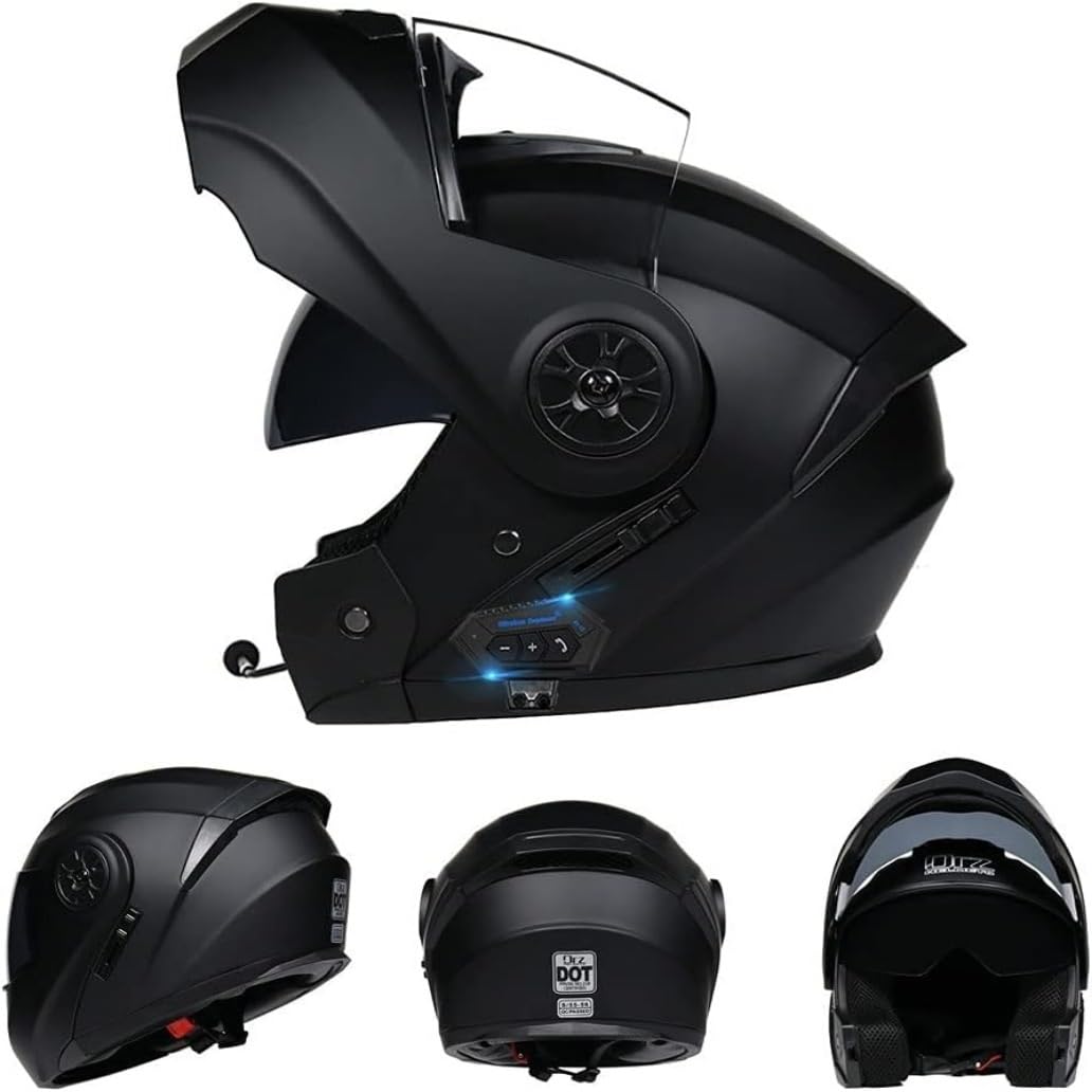 Casco Integrato Apribile Con Bluetooth Casco Moto Modulare Bluetooth Omologati ECE Caschi Modulari Per Uomo Donna Con Doppia Visiera
