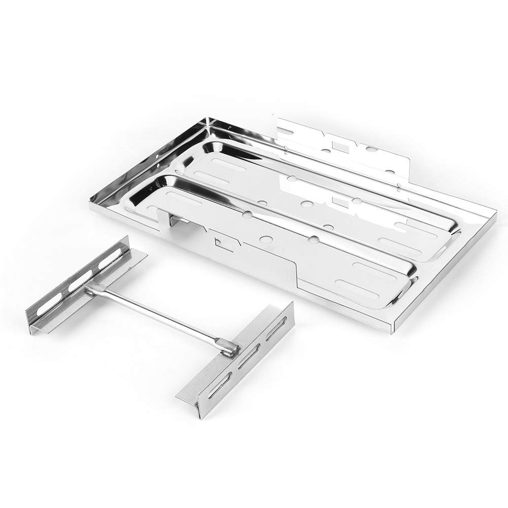 Generic Batteriefach Edelstahl Universal-Batteriehalter-Haltesatz 7 1 2 X 13 1 4 Zoll Polierter Autobatteriefachhalter für die Montage und den Austausch von Fahrzeugbatterien