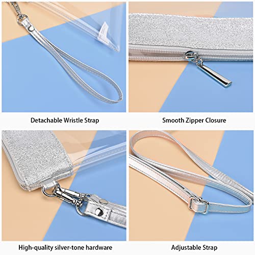 GM LIKKIE Clear Purse for Women Stadium Approved, Transparent Crossbody Shoulder Handbag with Adjustable Shoulder Strap3