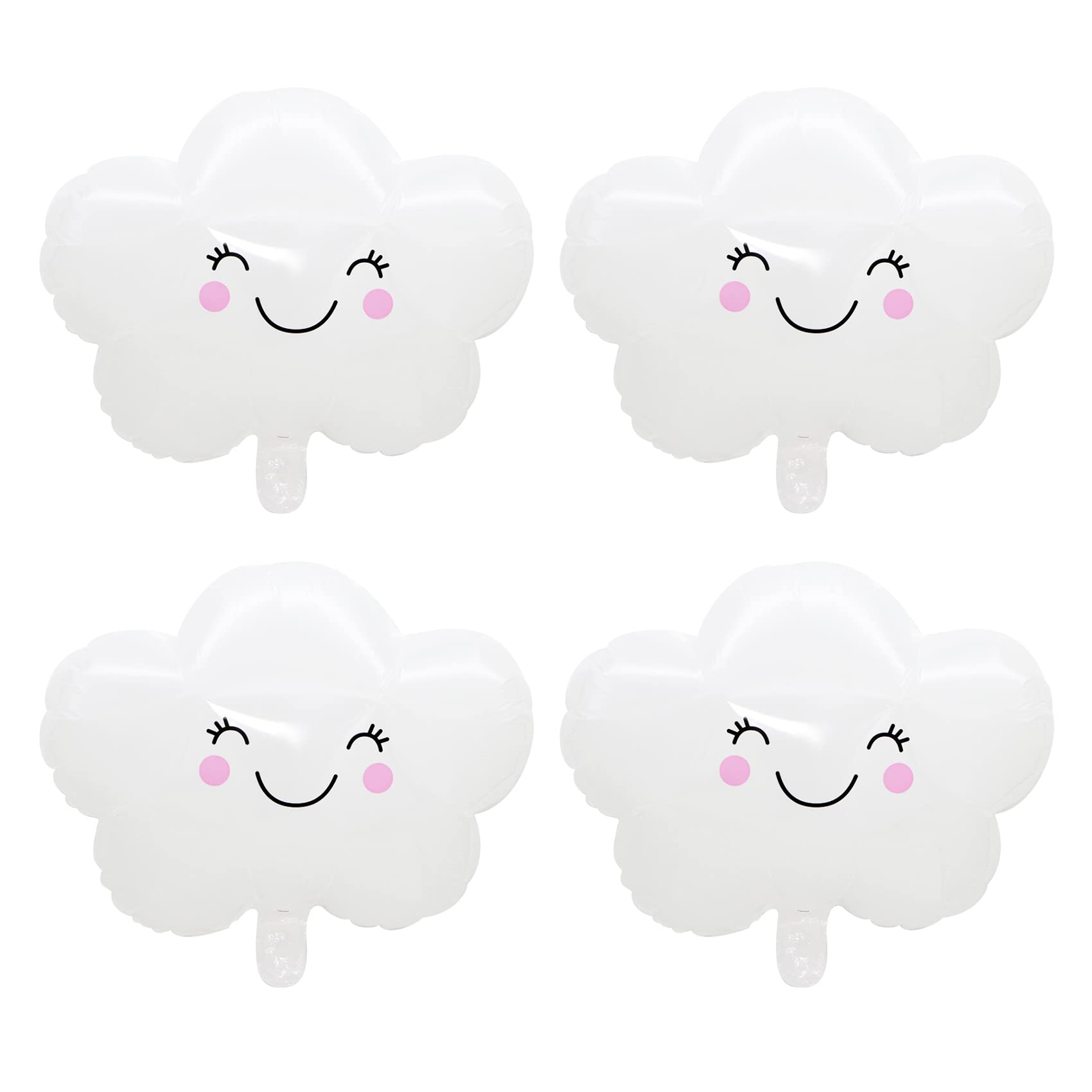 HAIOPS Cloud Balloons 4 Pieces 19 Inch White Cloud Balloons for Birthday Party Baby Shower Decoration