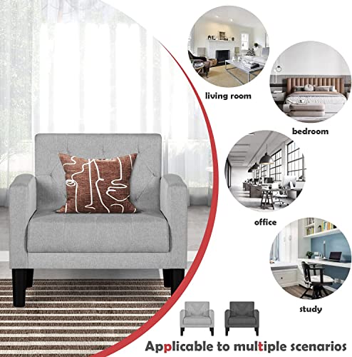 Vamepole 8203-CH-LG-2 Modern Accent Chairs Set Of 2, Comfy Living Room Chair thumb #4