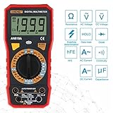 Betriebstemperatur: 0 - 40 Jinxuny Auto-Meter Tester Multimeter, Multimeter Multimeter Digital Multimeter Hintergrundbeleuchtung LCD Multimeter Voltmeter Amperemeter AC DC Amperemeter (Color : Red)