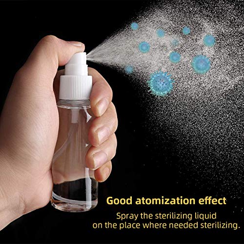 image for DARUNAXY Plastic Clear Spray Bottles Silicone Sleeve Transparent Leakp