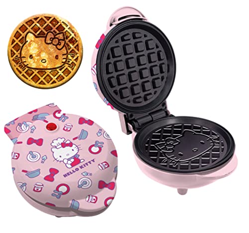 Uncanny Brands Hello Kitty Mini Waffle Maker - Cook With Your Favorite Kitty Character