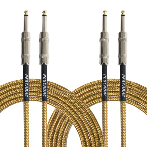 Câble d'instrument TS 6.35 mm robuste avec connecteurs droits pour mixeur