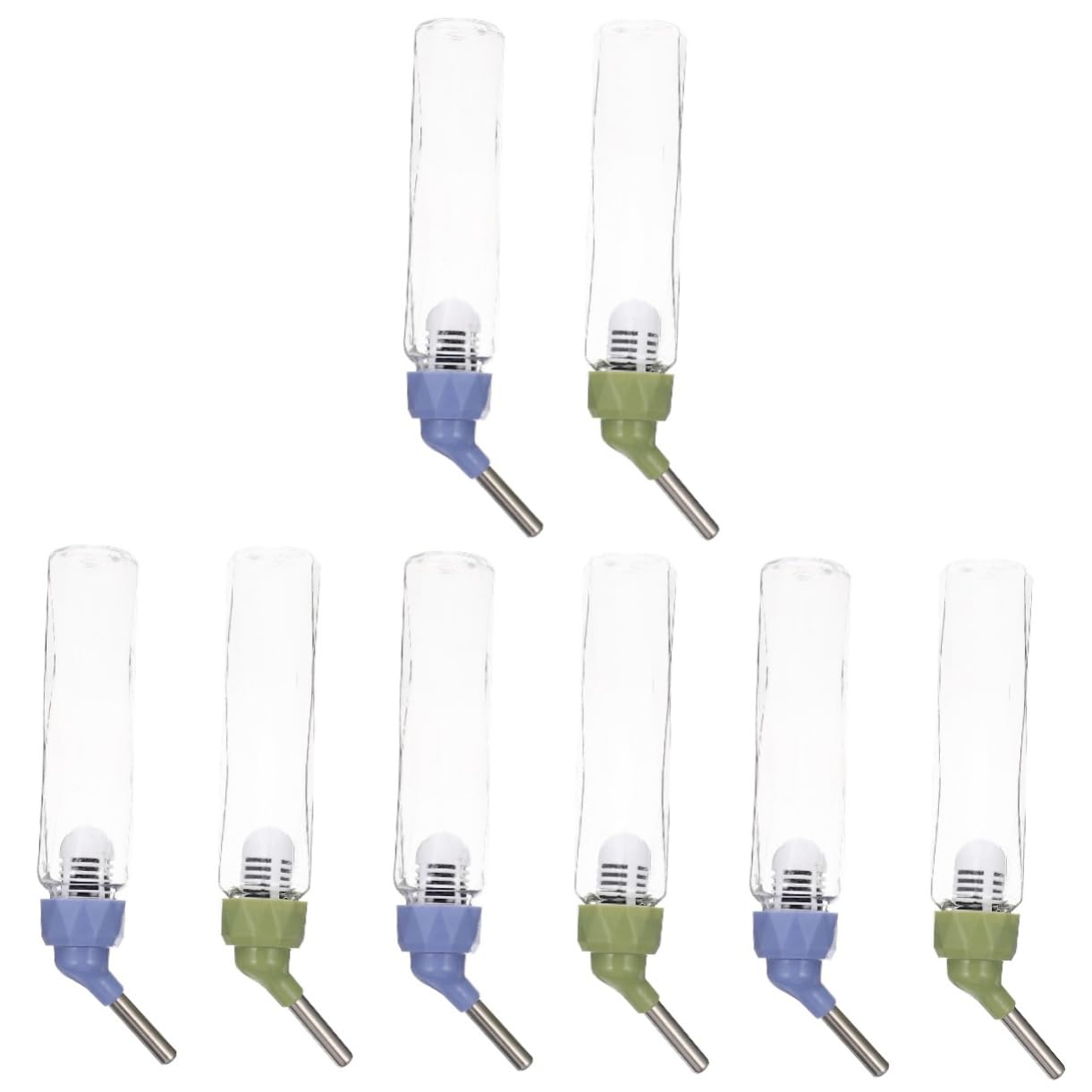 Housoutil 8stücke Hamster Trinkflasche Automatische Wassertränke Für Kleine Haustiere Auslaufsicher Hängend Für Hamster Meerschweinchen Kaninchen Grün Und Blau