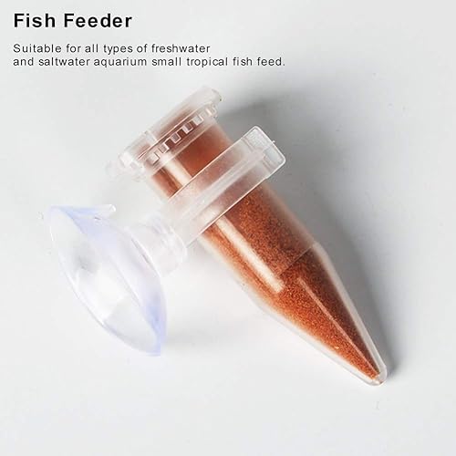 Miniatura 2 de Tubo de alimentación de acuario Alimentador de larvas de camarones de peces Alimentador de alimentación de peces Taza de alimentación de embudo