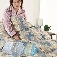 Amazon｜丸八真綿 羽毛布団 シングル 日本製 ミライクルダウン 80％ 柄