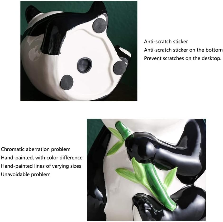 再利用可能 貯金箱セラミックパンダベア、貯金銀行コインデスクトップの装飾貯金箱クリスマスの誕生日と新年の子供たちへの贈り物 マネーバ