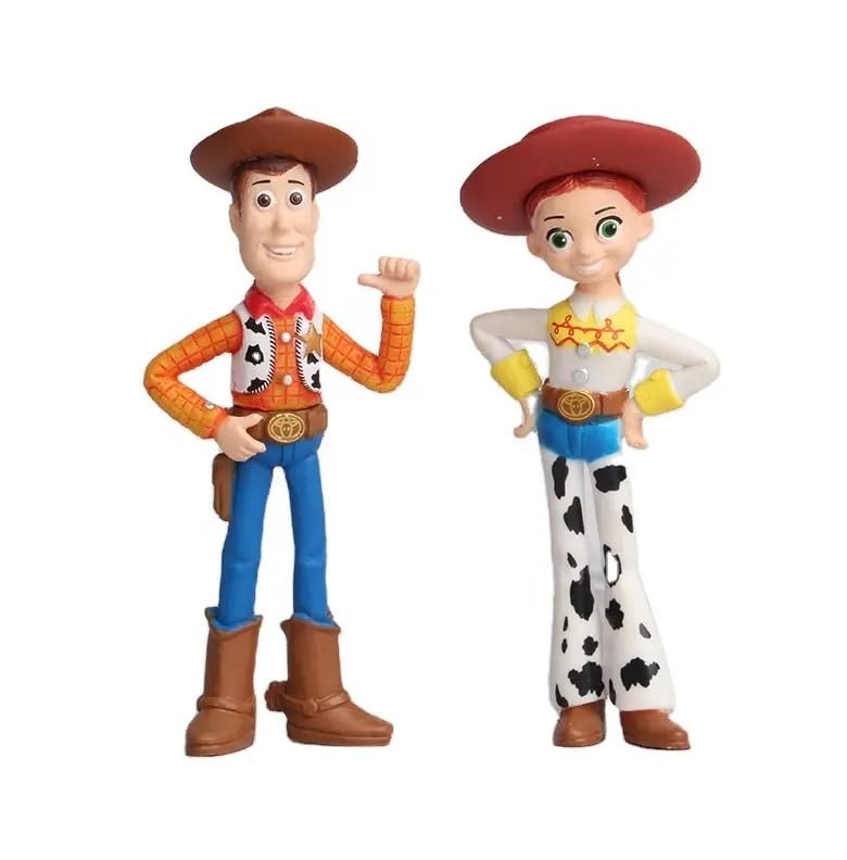 Image of Mini Action Figures, Multiple Character Collectible Set, Car Dashboard, Decoration and Cake Topper Toys for Fans 5-15 cm (7 Pcs Adorable Toy & Story Playset)