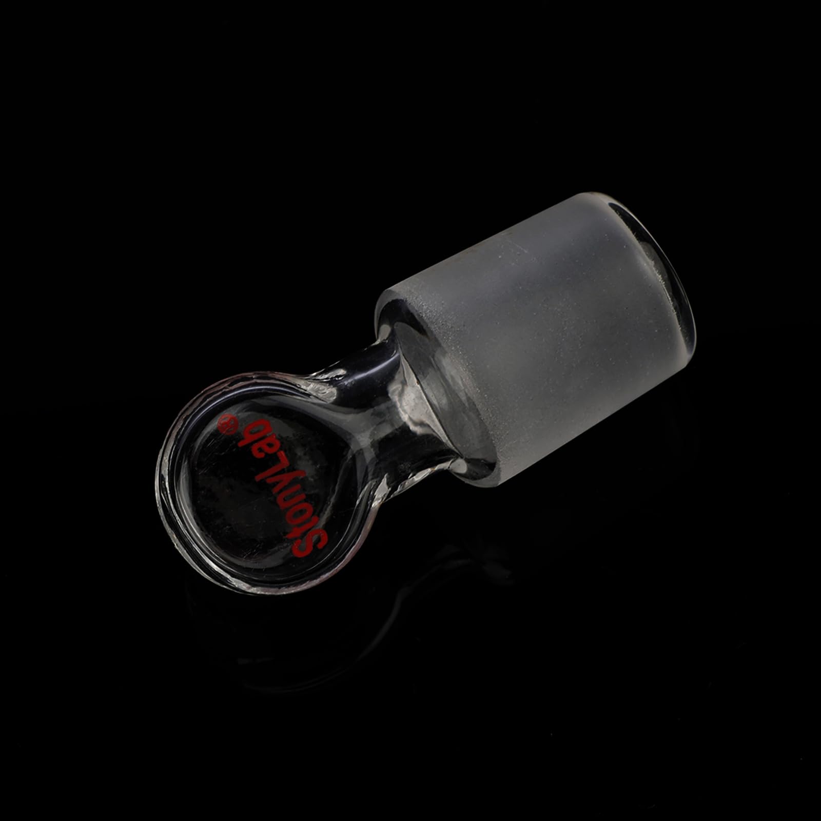 stonylab Tappo Cavo in Vetro, Confezione da 1 Penny Head in Vetro Borosilicato Penny Head Tappo Cavo in Vetro con Fondo Chiuso per 19/22 Vetro del giunto esterno