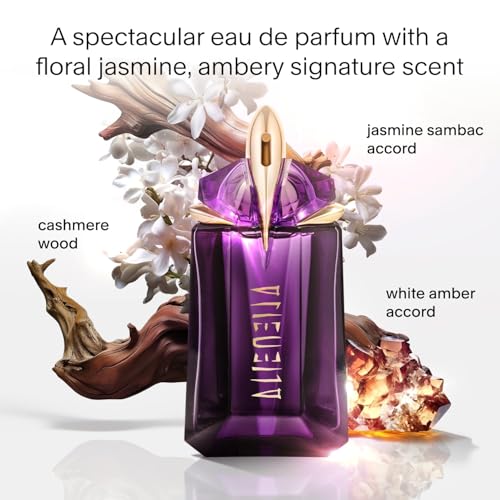 Mugler Alien Eau de Parfum, Refillable Womens Perfume, Iconic Woody Floral Fragrance with Sensual Jasmine Sambac, Cashmeran Wood, Enveloping White Amber, (Full Size, Refill or Gift set) - Image 3