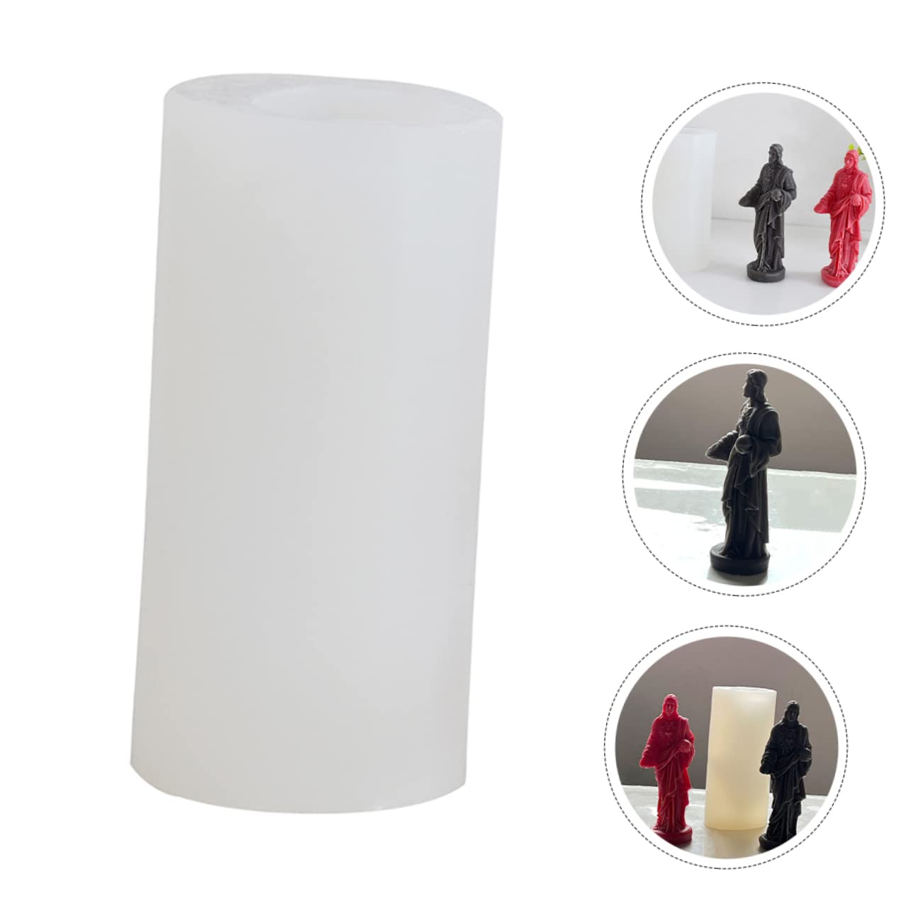 Molde De Silicona De Jesús Para Hacer Velas y Jabones Molde Artesanal Para Decoración y Manualidades Fácil Desmoldeo y Reutilizable