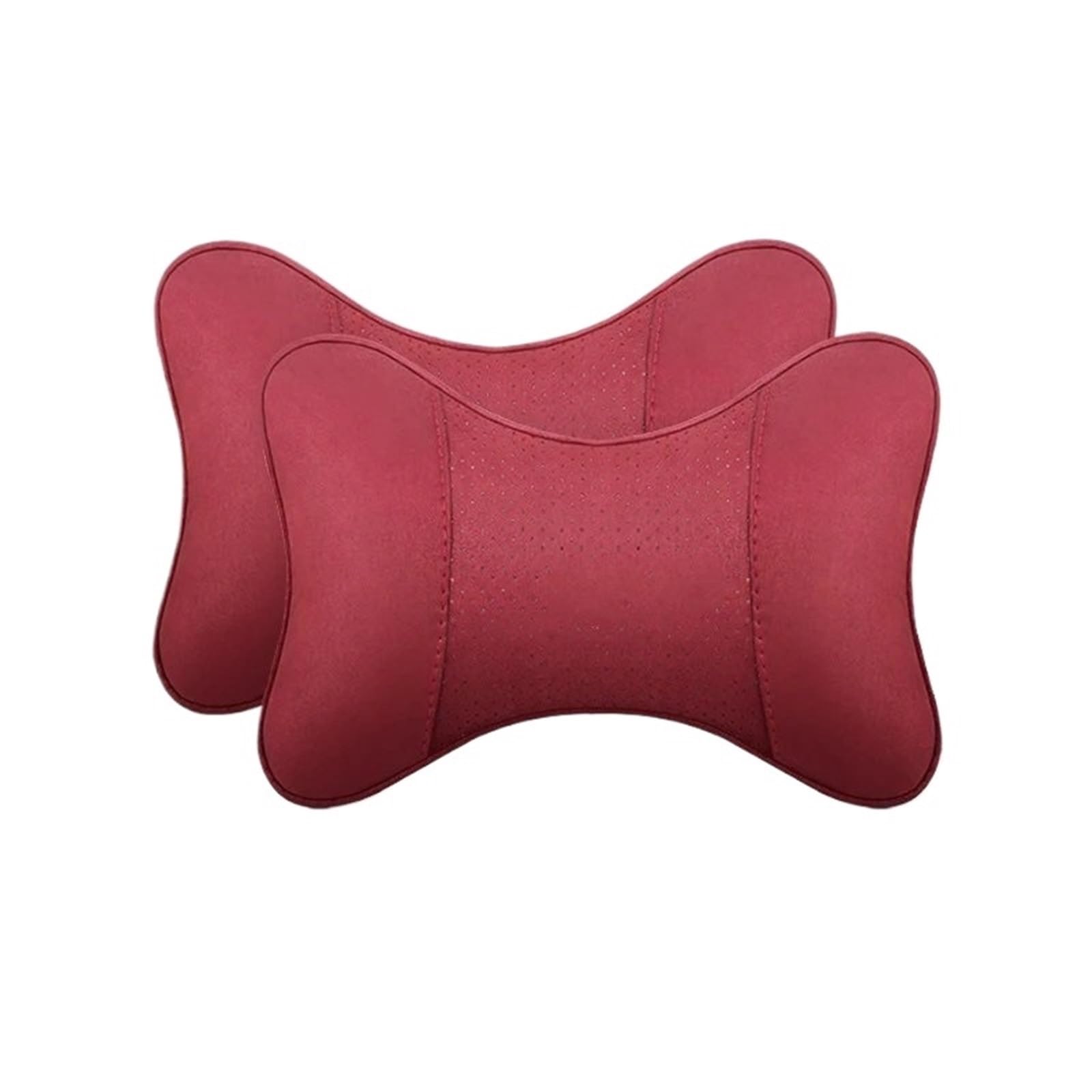 Car Seat Pillow Fit For Mclaren 720S GT 570 600LT 540C P1 Alcantara Artura Spider Solus Car Headrest Neck Support Seat Pillow Car Headrest(2pcs-red)