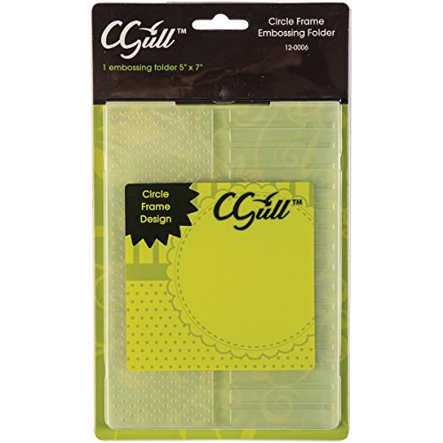 C-Gull 12-0006 Embossing Circle Frame Folder, 5 by 7-Inch