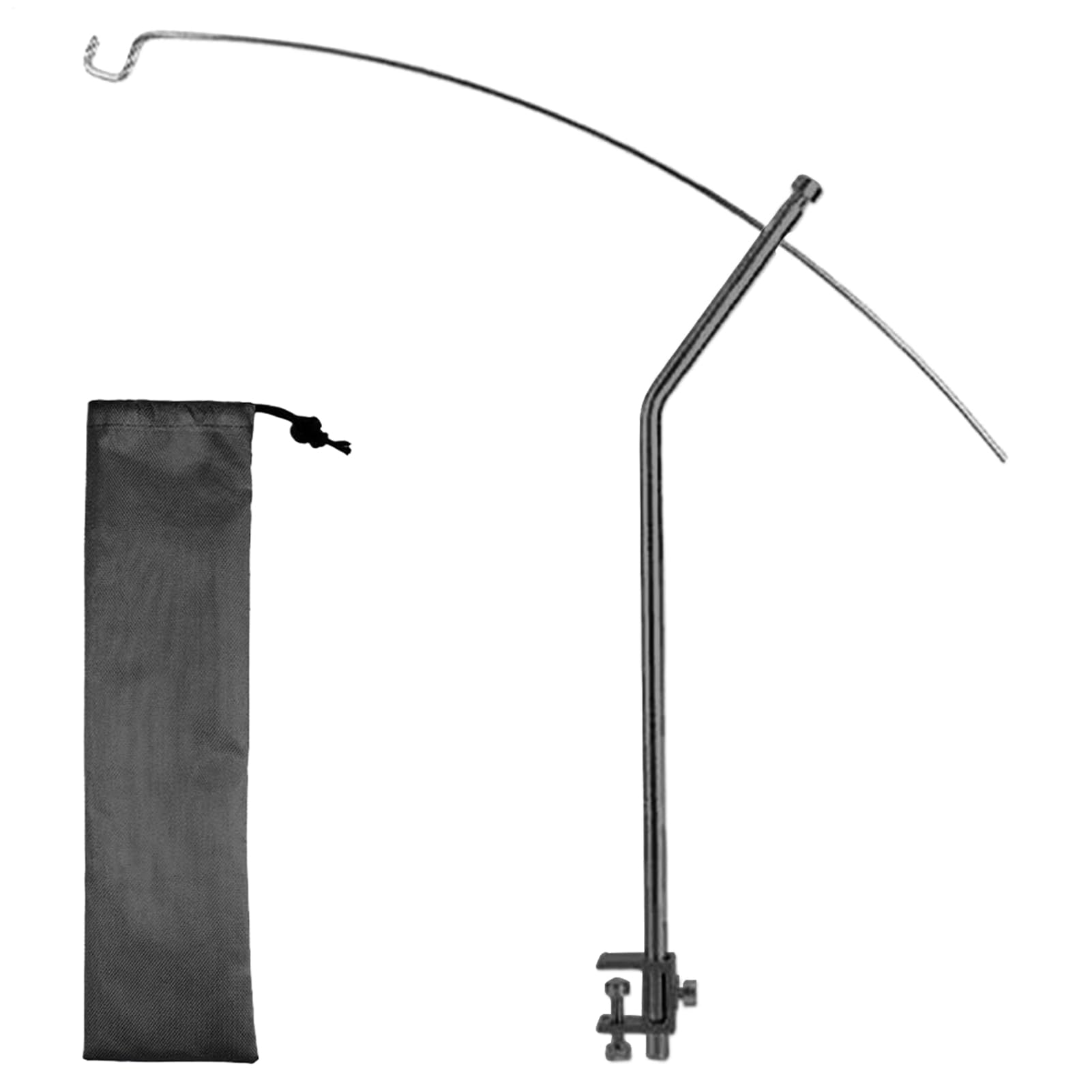 Supporto per lanterna da campeggio, palo leggero pieghevole, supporto per lampada regolabile, rack in alluminio portatile, struttura di facile installazione, ideale per serate barbecue, viaggi di