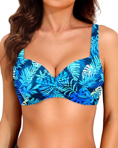 Image of Yonique Women Underwire Bikini Top - 2026 Push Up Swimsuit Tops Padded Bra Bahting Suit