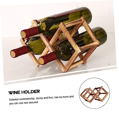 Soporte de vino Mikinona de madera para encimera y pared miniatura 2