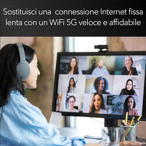 Nighthawk M6 5G WiFi 6 (MR6150) Router per hotspot mobile – Ideale per viaggi, connessioni veloci e sicure fino a 2,5 Gbps – Condivide 32 dispositivi – Sbloccato, roaming internazionale - Router - Immagine 2