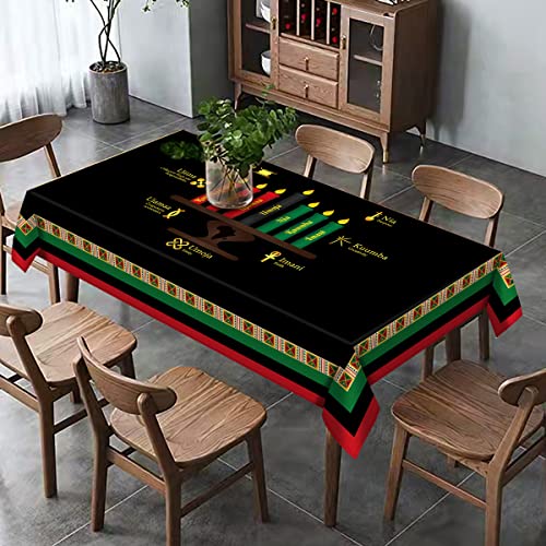 Hafangry Kwanzaa Tablecloth Kinara African American Harvest Festival Table Cloth Cover Decoration Kitchen Dining Room Home Table Decor - 60×84Inch #TOP3