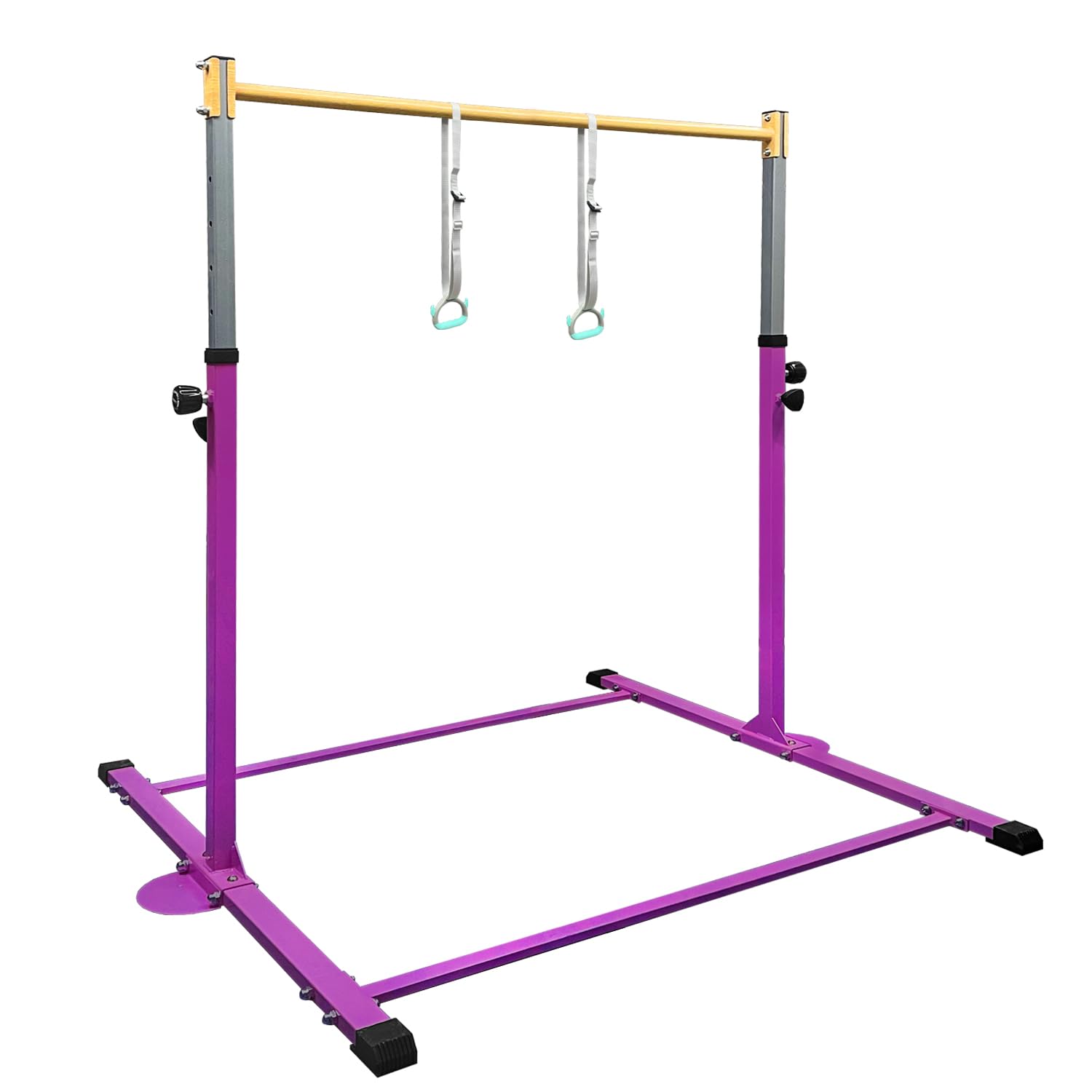 Photo 1 of ******MISSING PARTS*****GLANT Gymnastic Kip Bar,Horizontal Bar for Kids Girls Junior,3' to 5' Adjustable Height,Home Gym Equipment,Ideal for Indoor and Home Training,1-4 Levels,300lbs Weight Capacity (Purple)