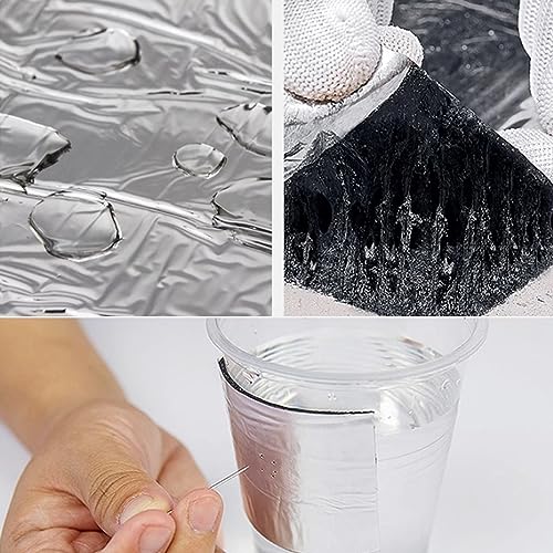 Wodoodporna taśma do naprawy dachu, samoprzylepny uszczelniacz bitumiczny do wycieków, izolacji, szczelin progowych, pęknięć rur, rolka 0,5 cm x 0,3 m