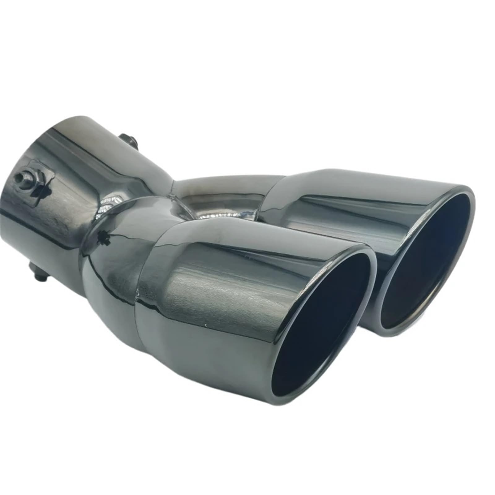 Pasuje do Hyundai ix35 pasuje Kia końcówka rury wydechowej podwójny wylot tłumika rura wydechowa uniwersalny układ wydechowy dysza samochodowego Tłumik do auta(58mm Silver Straight)