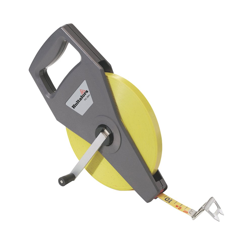 Hultafors 352651 "PC 30 m c" larga de fibra de vidrio cinta – gris/amarillo