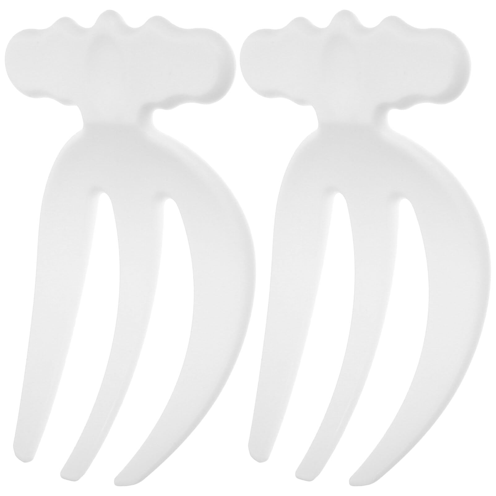 HOLIDYOYO Salad Hands: 2pcs Plastic Salad Servers Salad Forks Salad Claws Vegetable Fruit Mixing Spoon for Food Tossing and Serving Buffets, Pasta Weddings Party Supplies