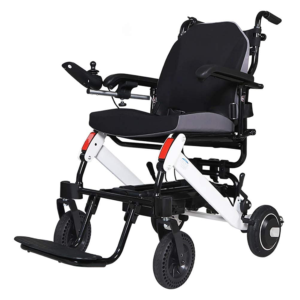 Sedia a rotelle Portatile alla Moda, Leggera, Pieghevole, con Apertura Rapida, ausilio per la Mobilità, Potente Motore a Doppio Motore, Batteria agli ioni di Litio, sicura e Facile da Guidare.